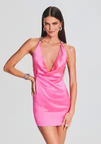 Francesca Dress(Hyper Pink,XXS)