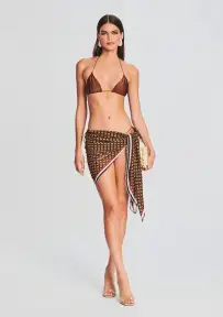 Liv Bikini Top(Brown,XS)