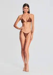 Liv Bikini Top(Brown,XS)