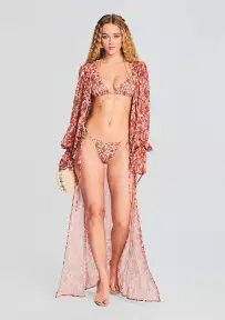 Chain Bikini Top(India Paisley,XS)