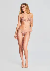 Chain Bikini Top(India Paisley,XS)