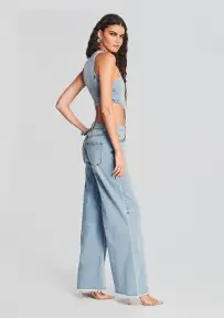 Dallas Denim Jumpsuit(Coastline,XXS)