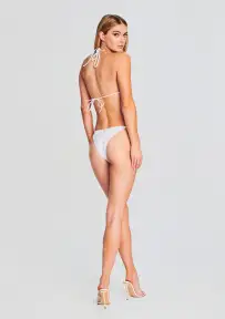 Chain Bikini Bottom(White,XS)