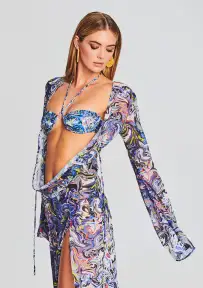 Desert Dress(Blue Jungle,XS/S)