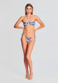 St. Tropez Bikini Top(Blue Jungle,XS)