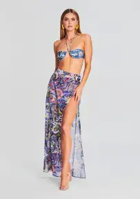 St. Tropez Bikini Top(Blue Jungle,XS)