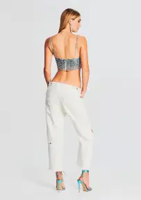 Omar Drop Boyfriend Jean(White,23)