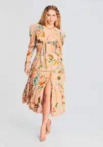 Jolie Midi Skirt(Cantaloupe,XXS)