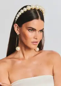 Large Venus Pearl Crown - Silver