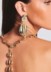Vida Shell Earrings - Gold