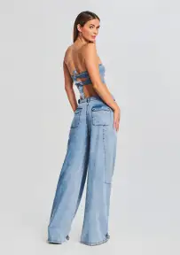 Tate Denim Top(Coastline,XXS)