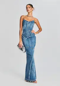 Tamara Denim Dress(Sea,XXS)
