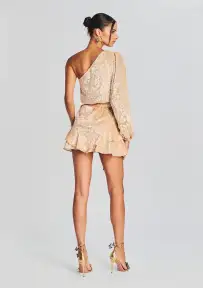 Reha Short Dress(Nude,XXS)