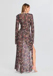 Desert Dress(Purple Paisley Print,XS-S)