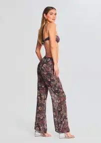 Tommy Pant(Purple Paisley Print,XS)