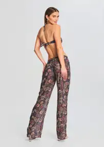 Tommy Pant(Purple Paisley Print,XS)