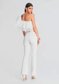Murphy Mid Rise Jean(White,23)