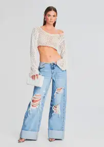 Magen Knitted Shirt(White,XS/S)