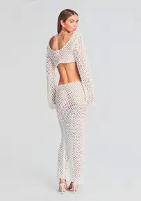 Magen Knitted Shirt(White,XS/S)