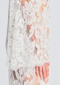 Reet Lace Kaftan(White,XXS)