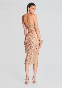Mirage Embellished Skirt(Gold Seashell,XXS)