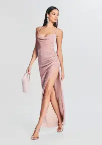 Katya Sequin Dress(Dusty Peach,XXS)