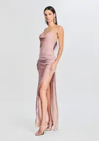 Katya Sequin Dress(Dusty Peach,XXS)