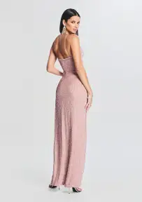 Katya Sequin Dress(Dusty Peach,XXS)