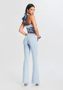 Nora Mid Rise Flare Jean(Skylight,23)