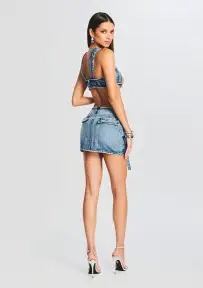 Cyann Denim Skirt(Sea,23)