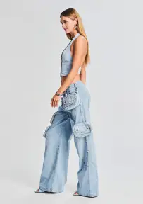 Stephy Cargo Pant(Coastline,23)