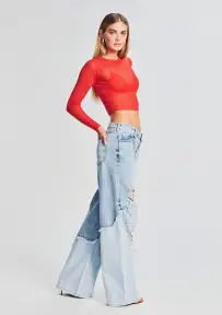Torell Wide Leg Jean(Coastline,23)