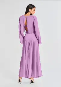 Grace Cropped Shirt(Lilac Purple,XS)