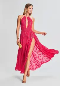 Cari Maxi Dress(Fuchsia,XXS)
