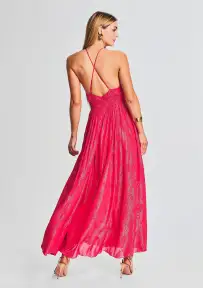 Cari Maxi Dress(Fuchsia,XXS)