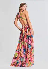 Plum Cut Out Maxi Dress(Mix Fruit,XXS)