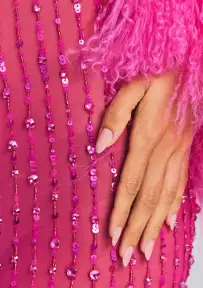 Alessandra Embellished Dress(Knockout Pink,XXS)