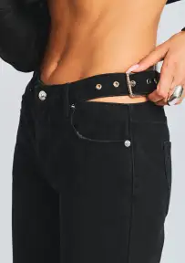 Christy Straight Leg Jean(Stone Black,23)