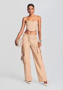 Eloise Leather Top(Tannin,XXS)