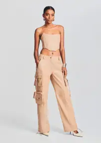 Eloise Leather Top(Tannin,XXS)