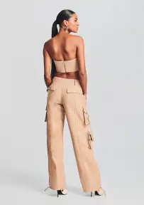 Eloise Leather Top(Tannin,XXS)
