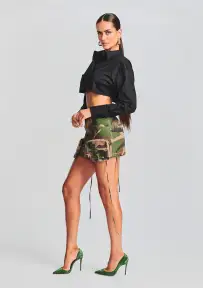 Finn Cargo Skirt(Washed Camo,23)