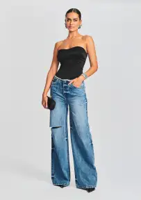 Aston Wide Leg Jean(Bayside,23)