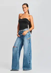 Aston Wide Leg Jean(Bayside,23)