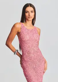 Sasha Sequin Dress(Bubblegum Pink,XXS)