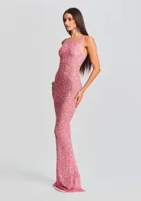 Sasha Sequin Dress(Bubblegum Pink,XXS)