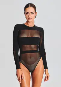 Ciar Bodysuit(Black,XXS)