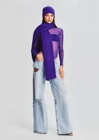 Ash Scarf - Violet