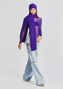 Ash Scarf - Violet
