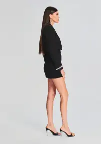 Tyla Blazer(Black/Silver,XXS)